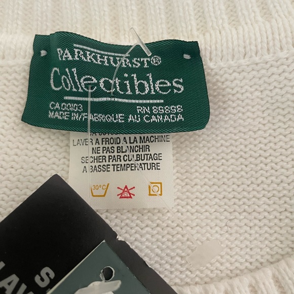 Parkhurst | White knit crew knit sweater. Size XL. Ribbed NWT cozy Cottagecore - Picture 8 of 12